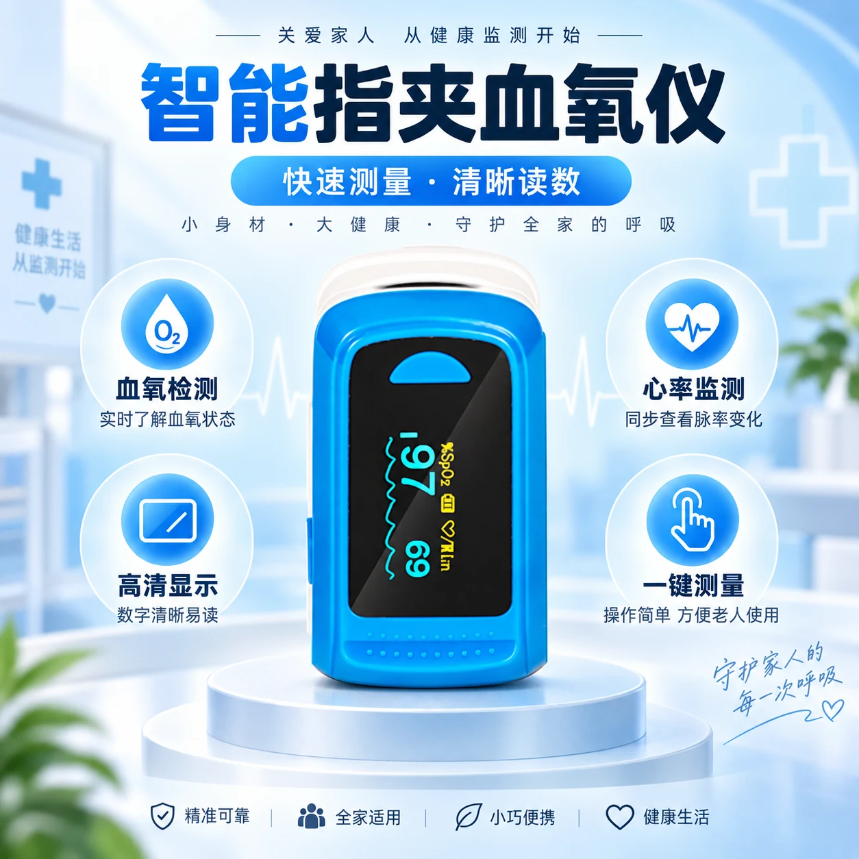 指夹式血氧仪产品展示